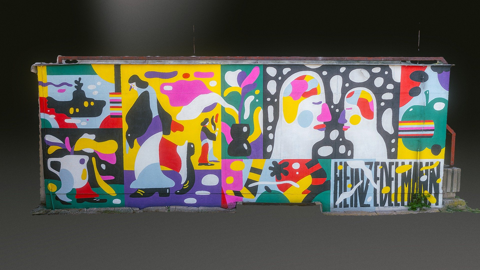 Heinz Edelmann memorial mural