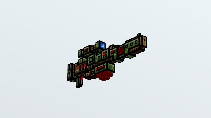 Charge Rifle (Pixel Gun 3D) – Kostenloses 3D-Modell STL
