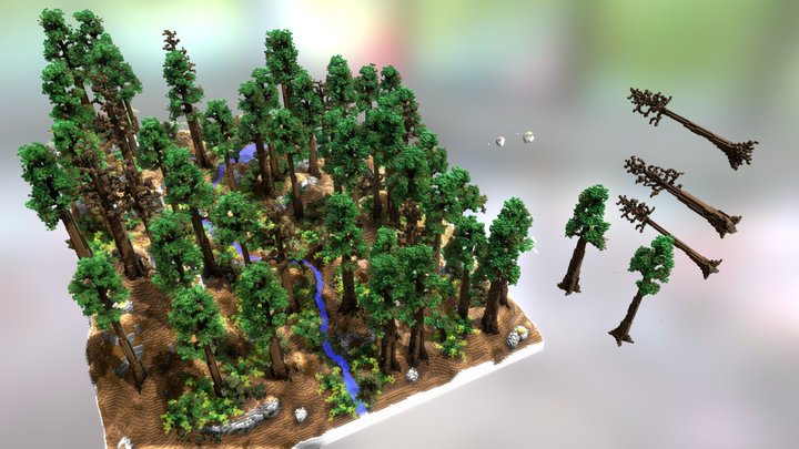 How To Build A Forest Tutorial Final Build 3D Model