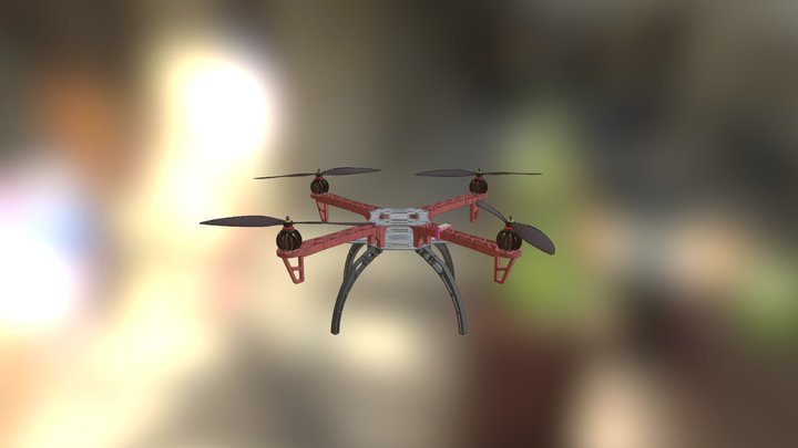 450 frame drone 3D Model