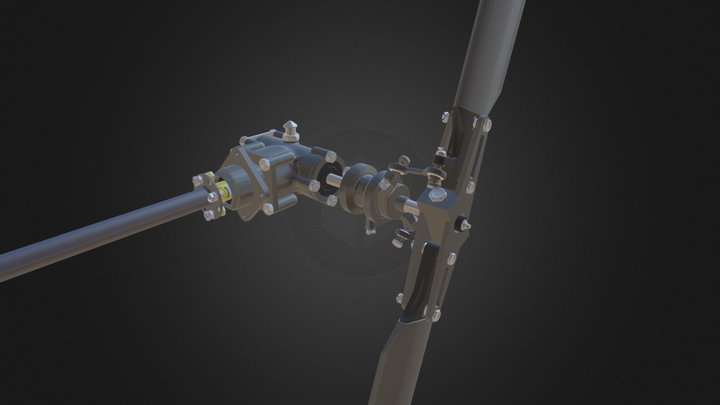 R22 tail rotor 3D Model