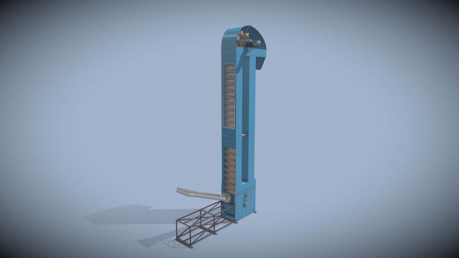 BUCKET CONVEYOR 3D model by Cablevey Conveyors (cablevey) [fe338ab
