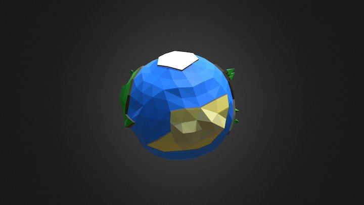 Earth Low Poly 3D Model