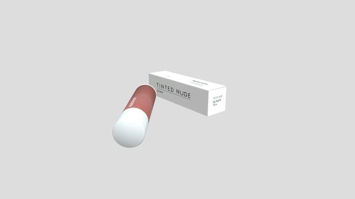 Box Label Design 3D Model