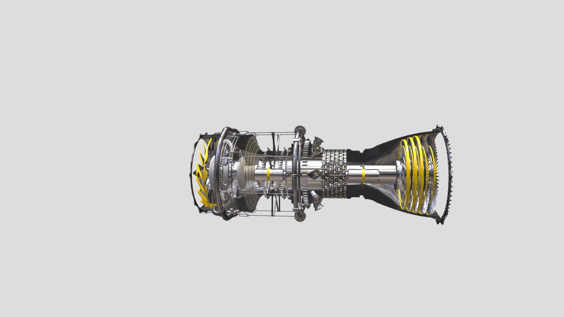 Jet Engine - Download Free 3D model by shogo.gfx [fe3794f] - Sketchfab