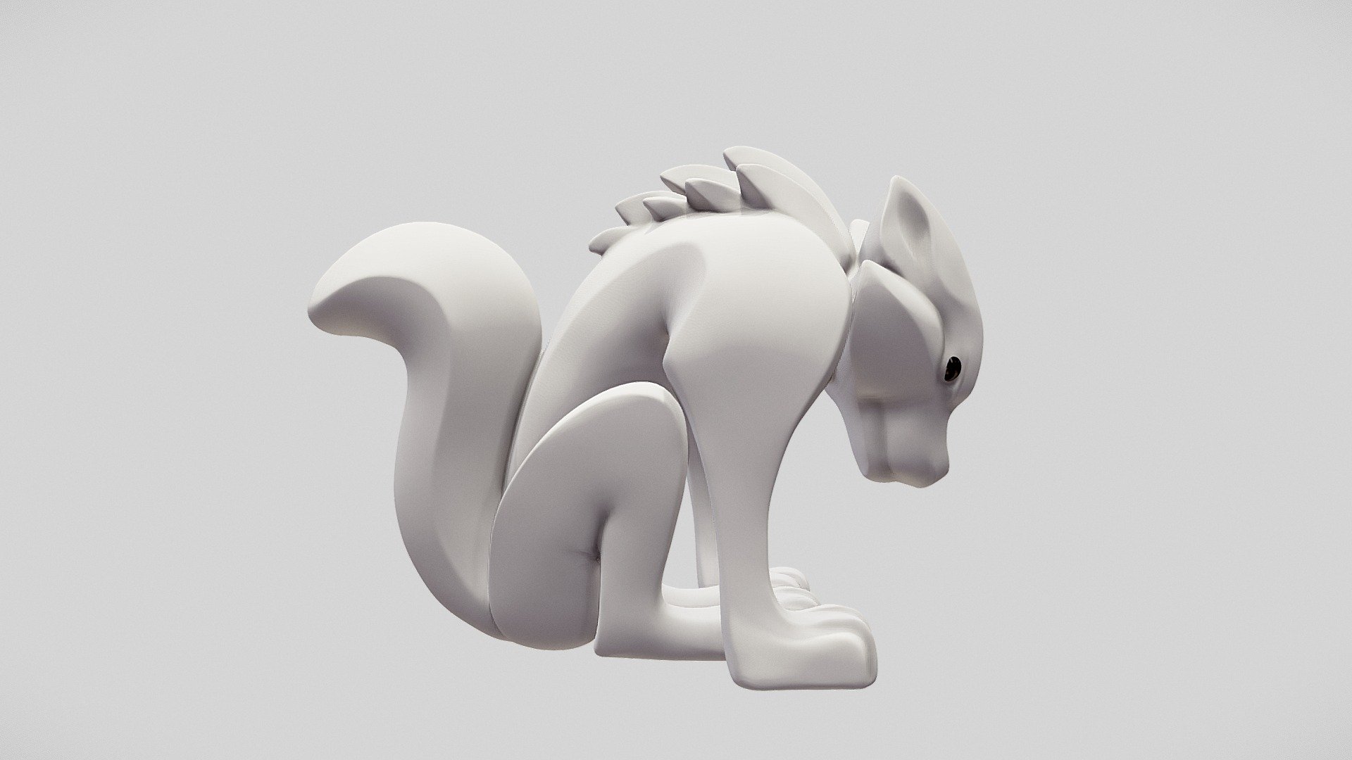 Quick Wolf Sculpt
