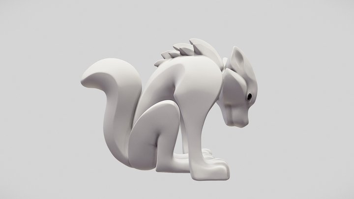 Quick Wolf Sculpt 3D Model