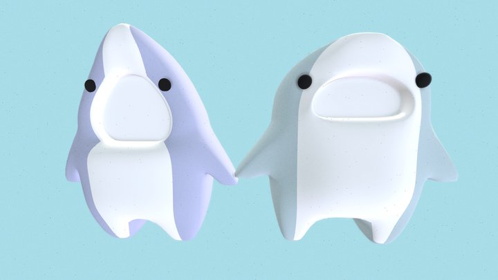 Shark 3D Cute 3D Model
