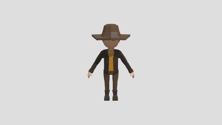 El Norteño - Walk Cycle 3D Model