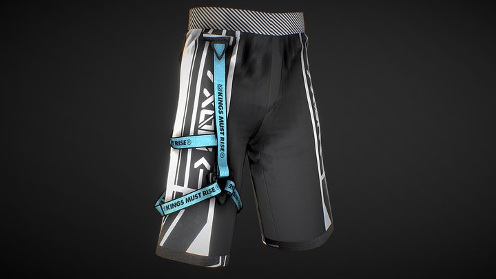 Tech-Wear Shorts 3D Model