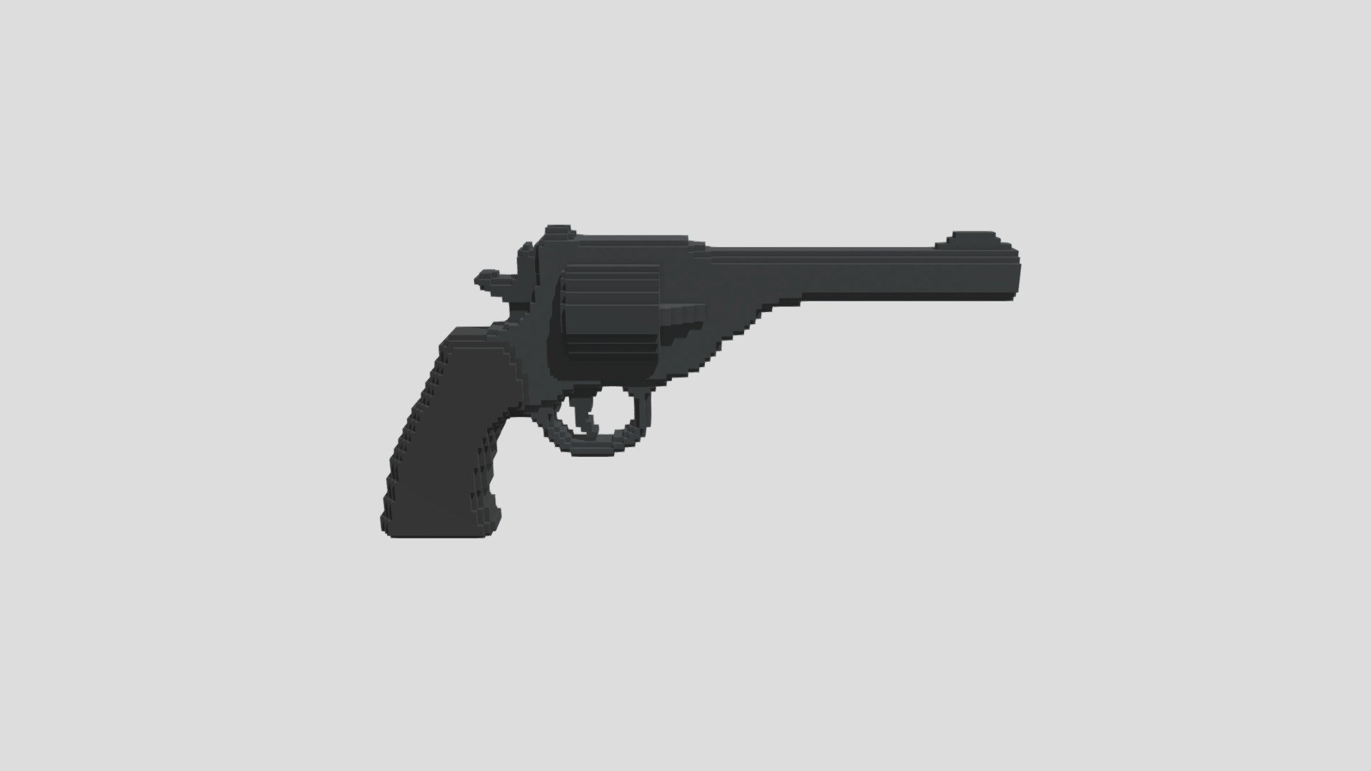 Webley revolver voxel - 3D model by mxrcel (@mxrcel7475) [fe398a6 ...