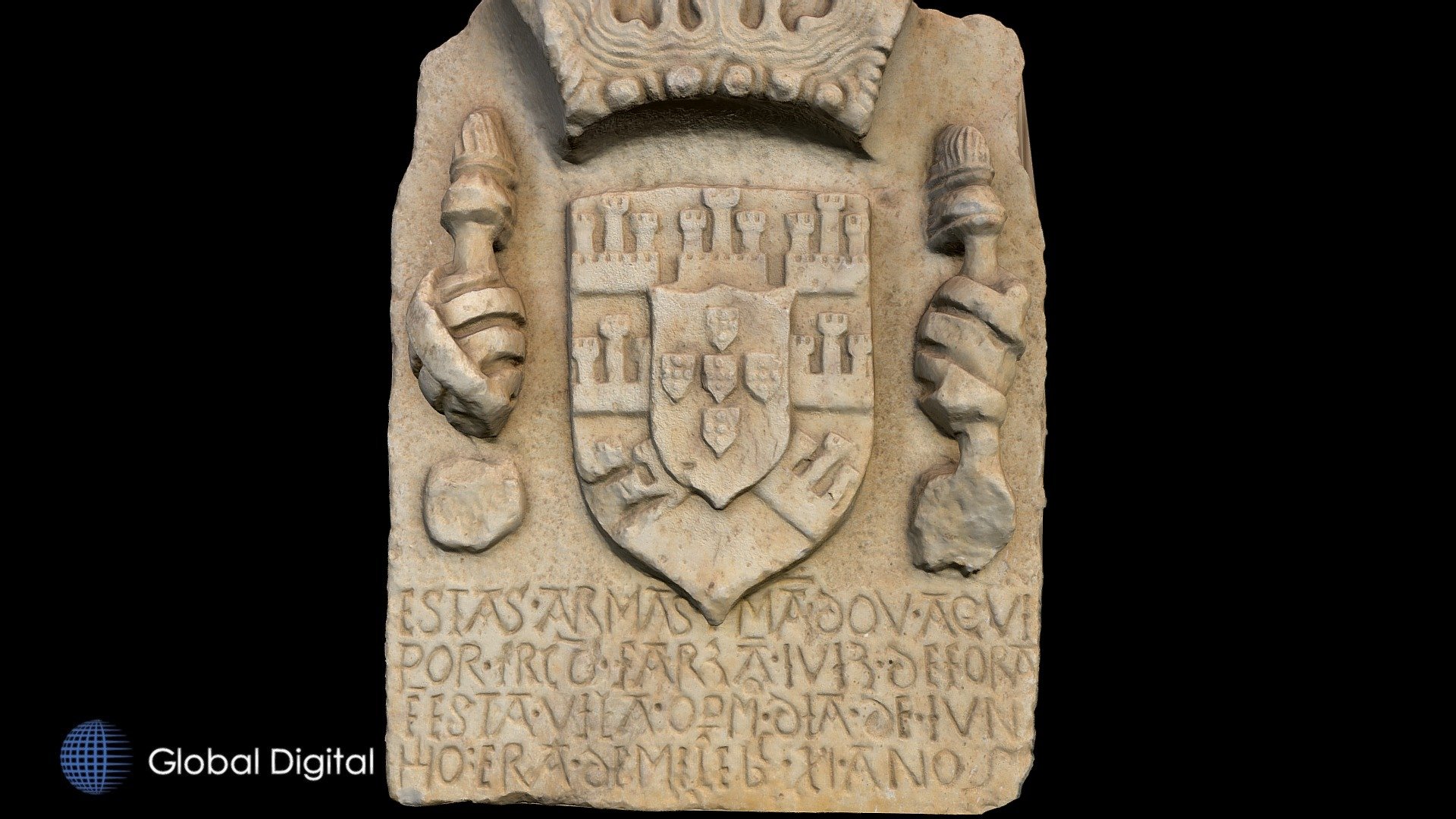 16th C Portuguese Coat of Arms, Montemor-o-Novo