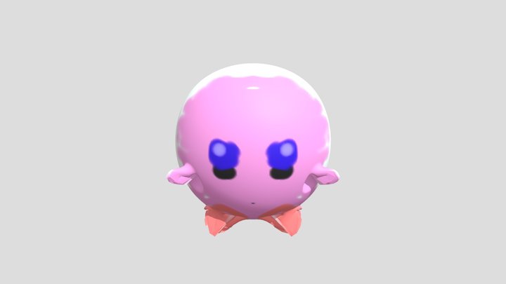 poorly modeled kirby. 3D Model