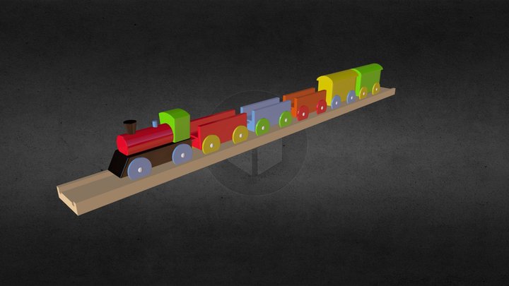 petit train 3D Model