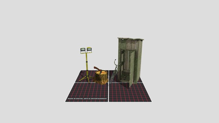 DAE 5 Finished props - Forest loner 3D Model