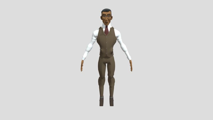 Personagem Masculino A Poses Modelo 3D $8 - .obj - Free3D