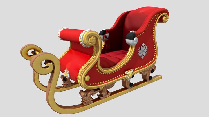 Santa Sleigh – Modello 3D gratuito STL