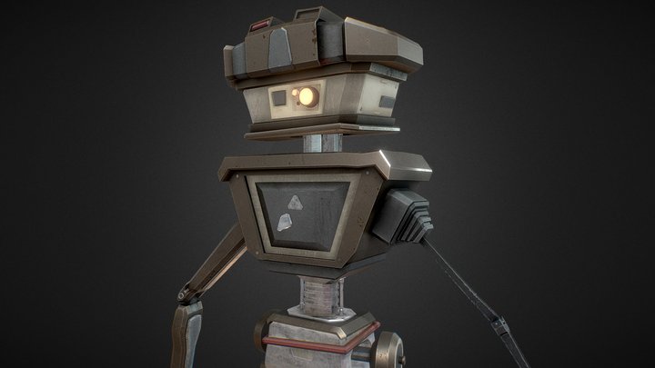 Stylized Robot: Old Vintage Robot 3D Model