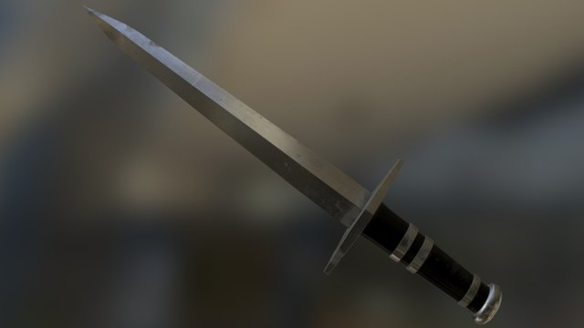 Unwashed Sword 3D Model