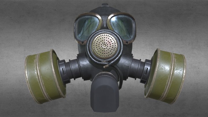 Gasmask GP-7 3D Model
