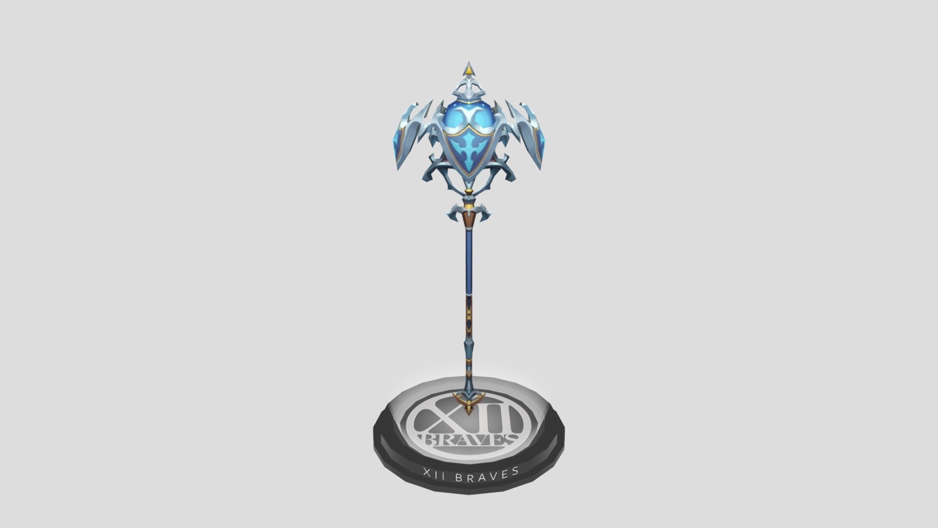 Shield Staff Download Free 3D model by zenkuri [fe3dd35] Sketchfab