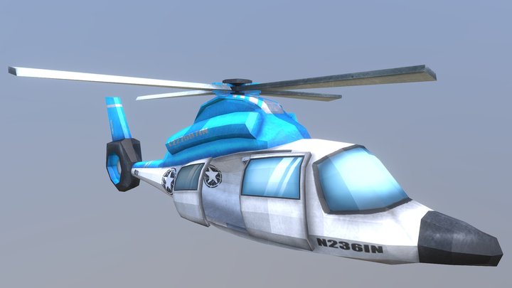 Helicopter 3D Model