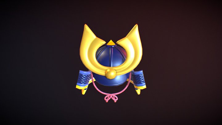 Samurai Helmet 3D Model