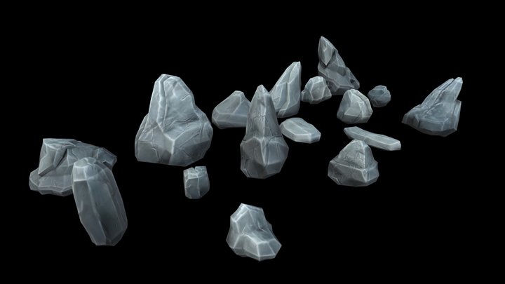 Friendly Forest Rocks 3D Model