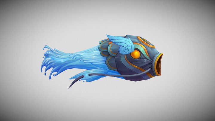 Lowpoly monster fish small – Modello 3D gratuito STL