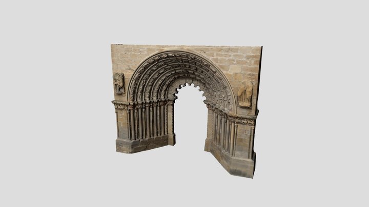 Portada Iglesia de Santiago Gares (Navarra) 3D Model
