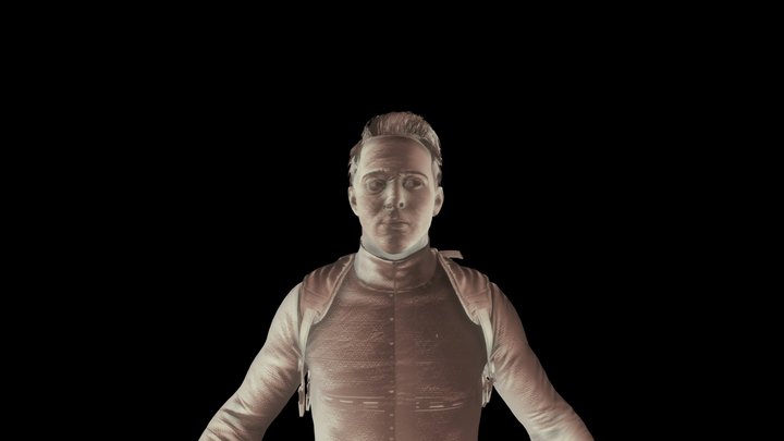 Arthur Ford Rigged Sketch Fab 3D Model