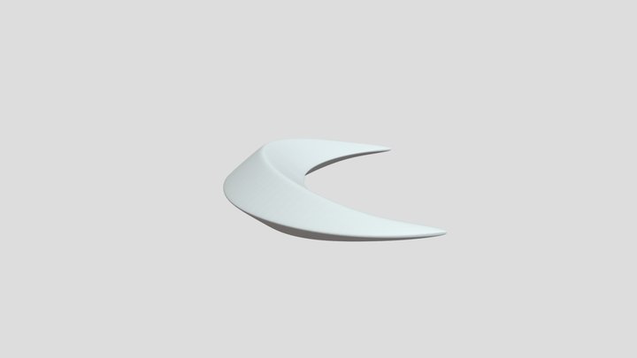 Crescent Moon 3D Model