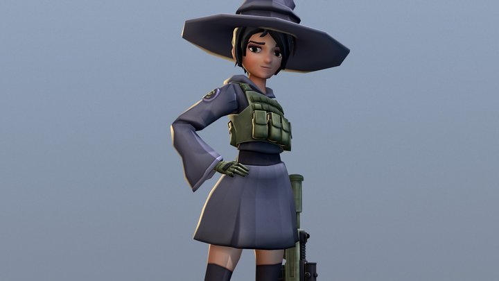 Witchy 3D Model