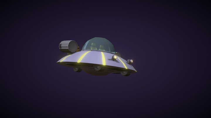 UFO "Rick and Morty" 3D Model