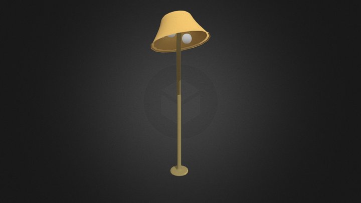 Courage The Cowardly Dog Lamp 3D Model