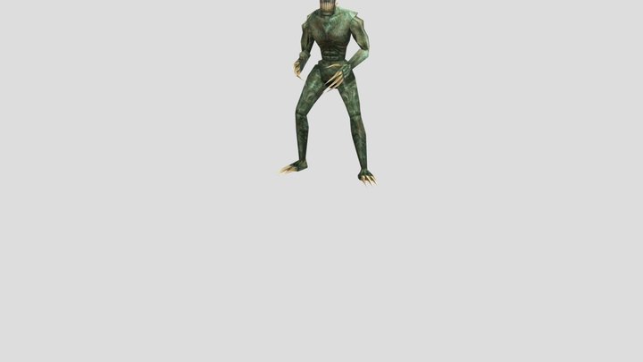 Alien Death 3D Model