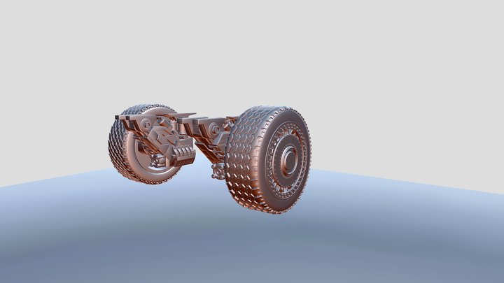 Sci-Fi Suspension module 3D Model