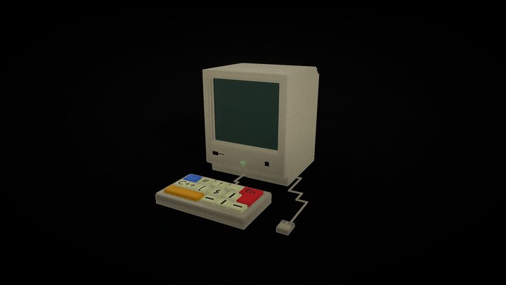 computador-retro 3D Model