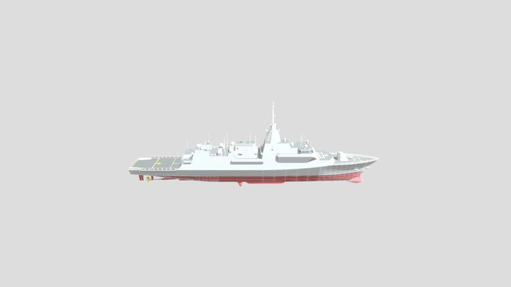 Ca+CSC+frigate 3D Model