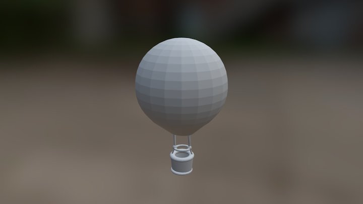 Hot Air Balloon 3D Model