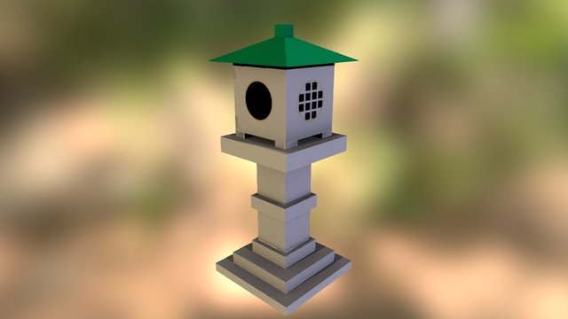 low_poly_lantern_00 3D Model
