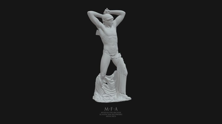 Theseus vom Westgiebel des Zeustempels (Olympia) 3D Model