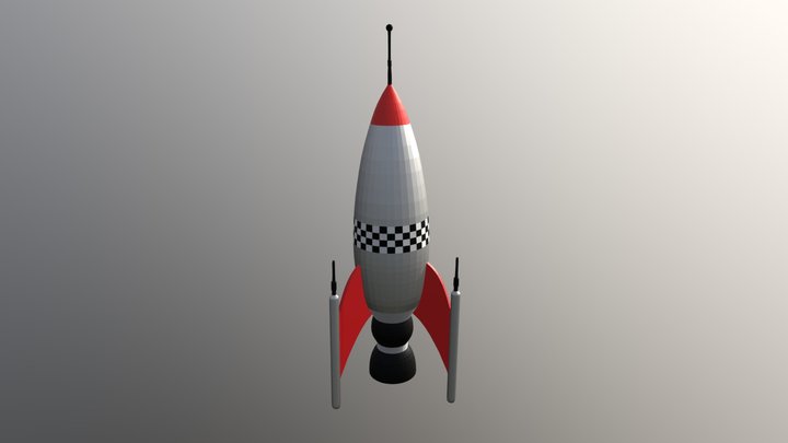 Rocket Ship 3D Model