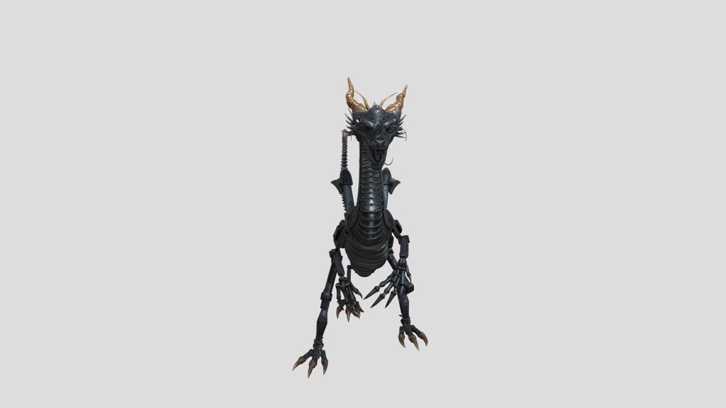 Mechanical Dragon STL Articulated Flexi |…