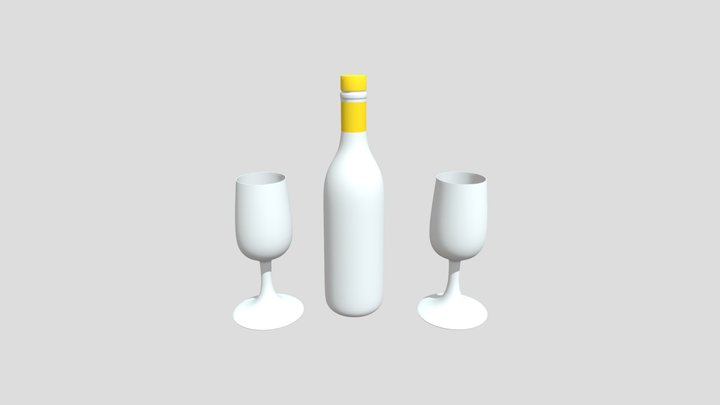 SIMPLE BOTTAL + GLASS – Modèle 3D gratuit STL