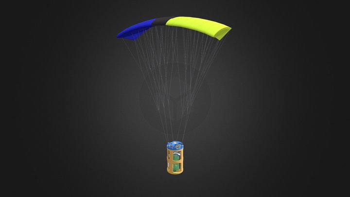 Ram-air Parachute (CANSAT 2021) 3D Model