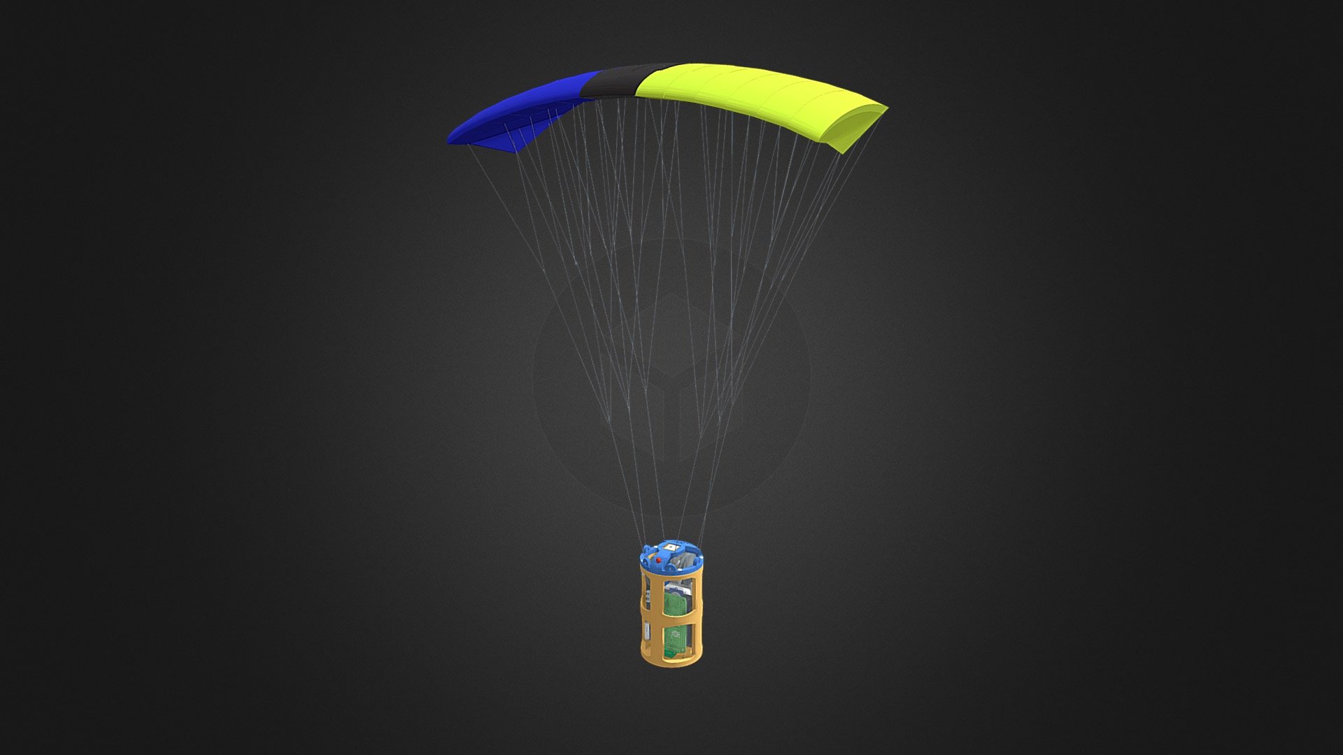 Ramair Parachute (CANSAT 2021) 3D model by NAVCapsule [fe50ec2