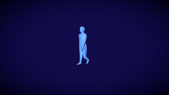 Walk Cycle 3D Model