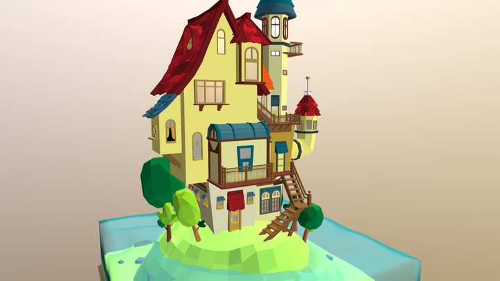 Sea House 3D Model