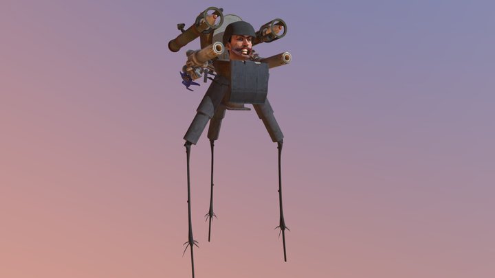 Artillerist Strider Skibidi Toilet 3D Model